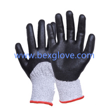 13 Gauge Anti-Cut Liner Work Glove, resistência ao corte até o nível 5, Hppe / fibra de vidro / Spandex / Nylon,